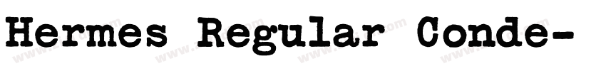 Hermes Regular Conde字体转换